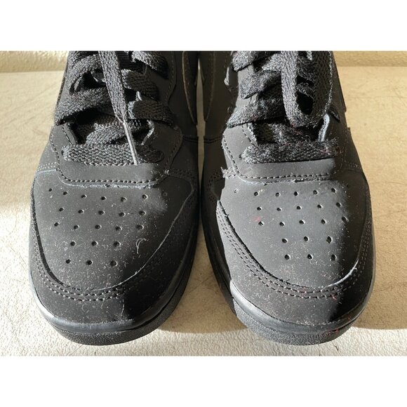 Nike Court Borough Mid 2 GS 'Triple Black' CD7782-001 Boys Size 5.5Y - Picture 4 of 9